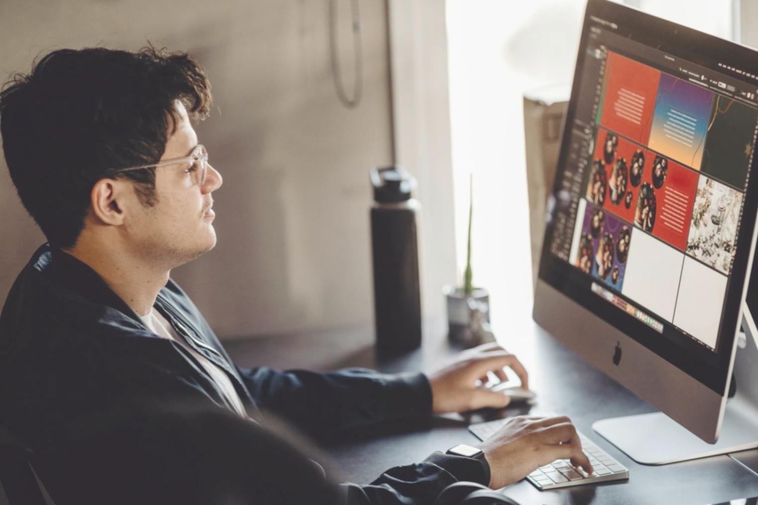 Professional workspace showing financial planning materials and technology tools